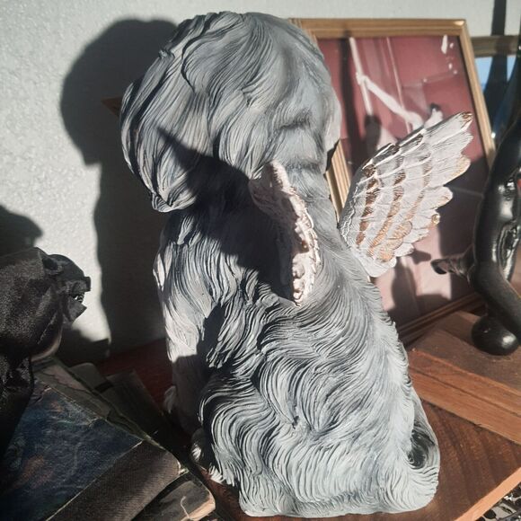 Valentines Day Cupid 10" Dog Shitzu Figurine Love Dan Dee Shelf Decor - Picture 5 of 7